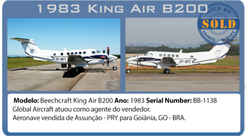 Avião 1987 Beechcraft King AIr B200 vendido por Global Aircraft 