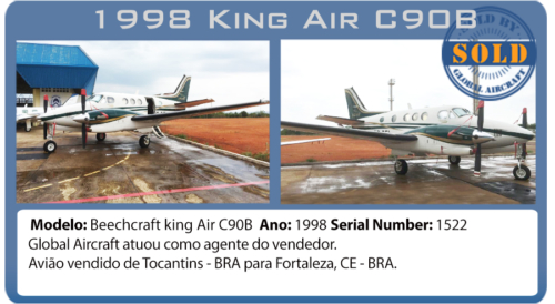 Avião Turboprop 1998 King Air C90B Vendido por Global Aircraft 