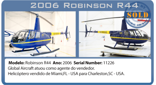 Helicóptero 2006 Robinson R44 Clipper II vendido por Global Aircraft 