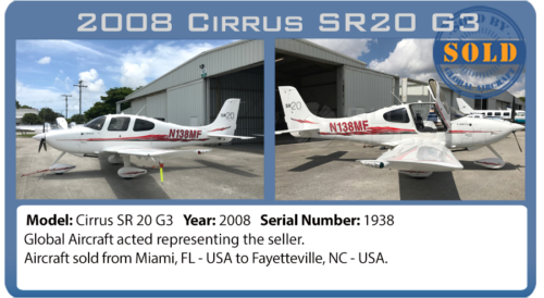 Airplane Cirrus SR20 G3 sold by Global Aircraft 