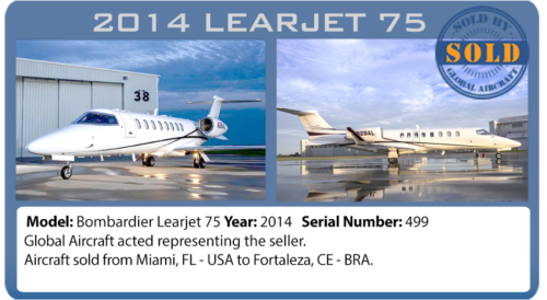 Jet Learjet 75 sold by Global Aircraft 