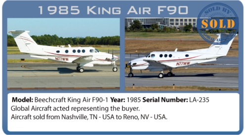 Airplane King Air F90-1 sold by Global Aircraft 
