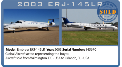 Embraer Jet 145LR  Sold By Global Aircraft