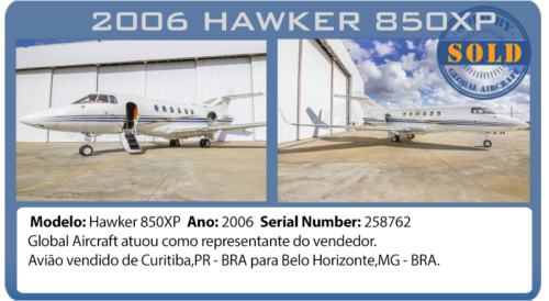 JAto 2006 Hawker 850XP vendido por Global Aircraft 