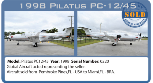 Airplane sold - 1998 PC12/45 SN220 sold by Global Aircraft 