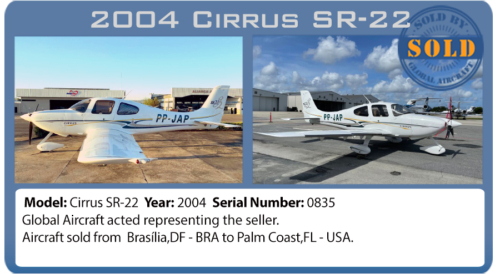Airplane sold - 2004 Cirrus SR22 sold by Global Aircraft 