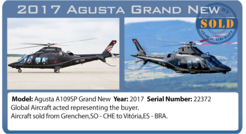 Helicopter 2017 Agusta A109SP Grand New sold by Global Aircraft.