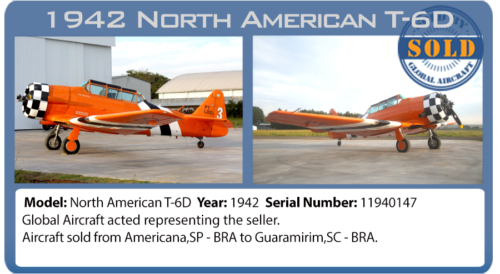 Airplane sold - 1942 T6 sold by Global Aircraft 