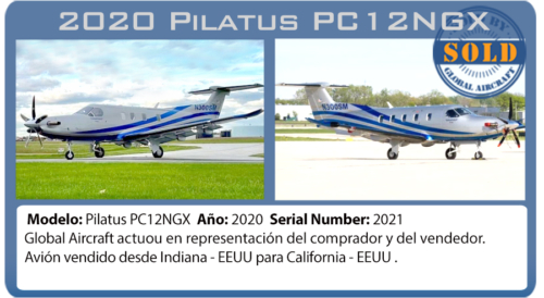 Avión vendido 2020 PC12NGX vendido por Global Aircraft 