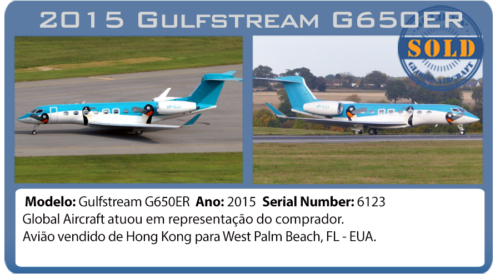 Jato 2012 Gulfstream G560ER vendido por Global Aircraft 