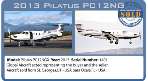Airplane sold - 2013 Pilatus PC12 NG sold by Global Aircraft 