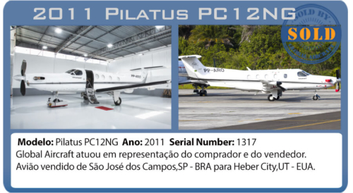 Avião 2011 Pilatus PC12NG vendido por Global Aircraft 