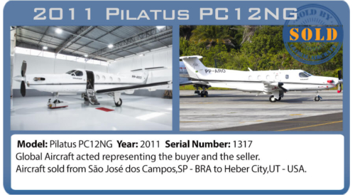 Airplane sold - 2011Pilatus PC12 NG sold by Global Aircraft 