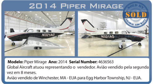 Avião 2014 Piper Mirage vendido por Global Aircraft