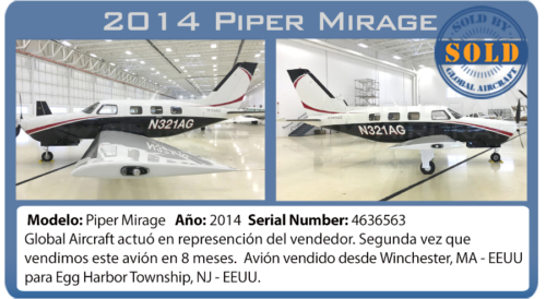 Avión 2014 Piper Mirage vendido por Global Aircraft