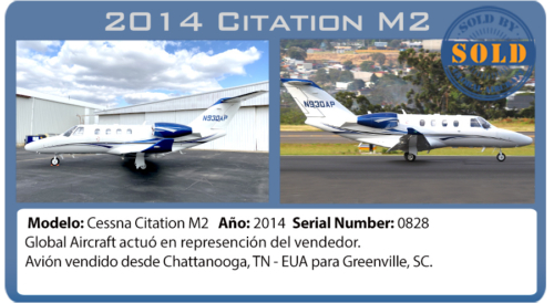 Jet 2014 Citation M2 vendido por Global Aircraft