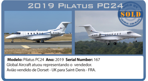 Jato 2019 pilatus PC24 vendido por Global Aircraft