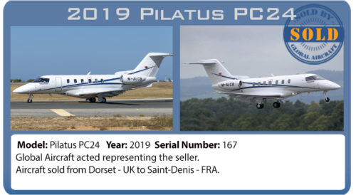  Jet 2019 pilatus PC24 sold by global aircraft