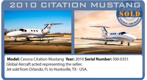 Jet 2010 Citation Mustang sold by Global Aircraft 