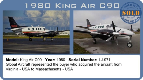 1980 Beechcraft King Air C90 sold by Global Aircraft