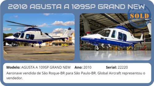 Helicóptero 2010 AGUSTA A 109SP GRAND NEW vendido pela  Global Aircraft.