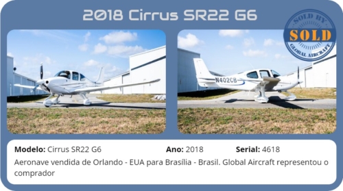 2018 CIRRUS SR22 G6 vendido por Global Aircraft.