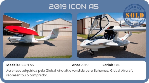 2019 ICON A5 vendido por Global Aircraft.