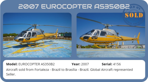 Helicopter 2007 Eurocopter AS350 B2 sold by Global Aircraft.