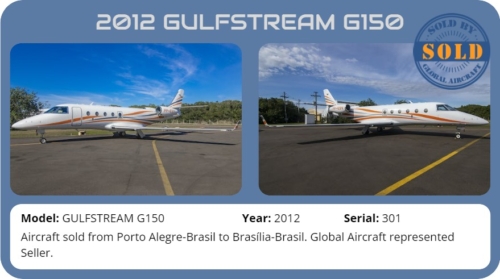 Jet 2012 GULFSTREAM G150 Sold by Global Aircraft.
