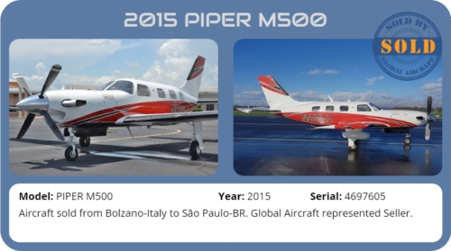 2015 PIPER M500 sold by Global Aircraft.