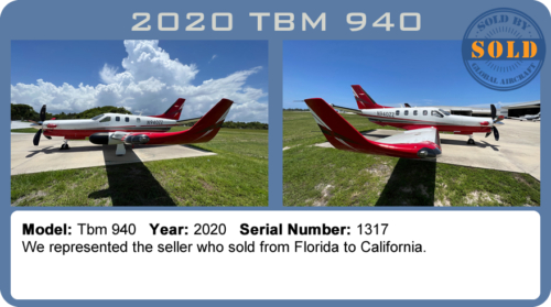 2020 TBM 940  sold by Global Aircraft