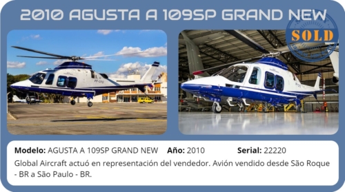 Helicopter 2010 AGUSTA A109SP GRAND NEW sold by Global Aircraft.
