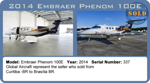 Jet 2014 Embraer Phenom 100E Sold by Global Aircraft
