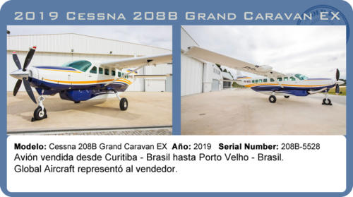 Avión 2019 Cessna 208B Grand Caravan vendido por Global Aircraft.
